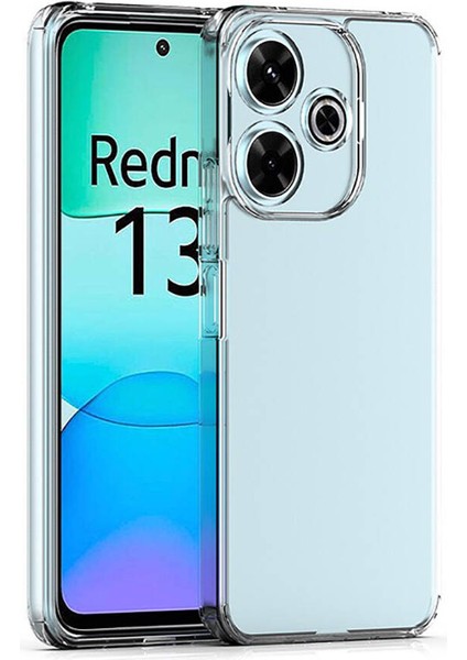 Xiaomi Redmi 13 4g Uyumlu Kılıf Lüx Şeffaf Kamera Korumalı Silikon Kılıf