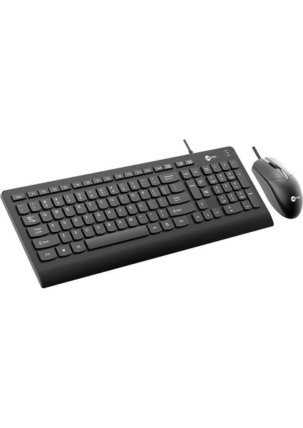 Lecoo CM103 USB Kablolu Siyah Q Klavye  Mouse Set