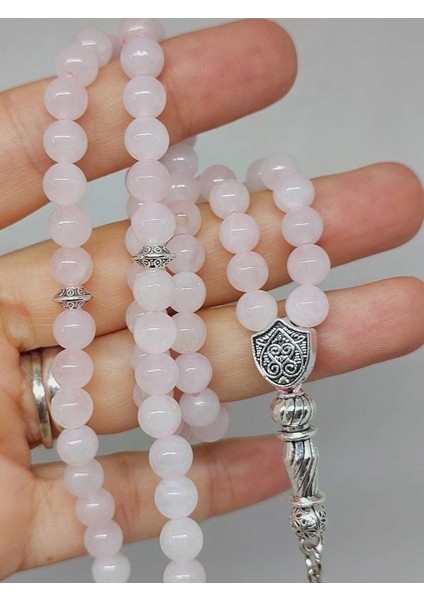 Pembe Kuvars Taşı 99LUK Tesbih 6mm (1254) fiyatları