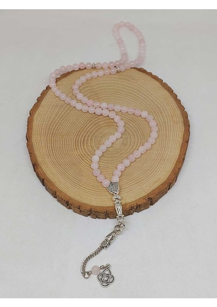 Pembe Kuvars Taşı 99LUK Tesbih 6mm (1254) fırsatları