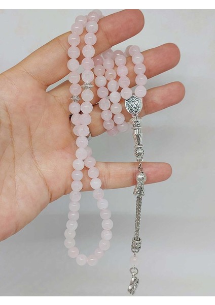 Pembe Kuvars Taşı 99LUK Tesbih 6mm (1254) indirimleri
