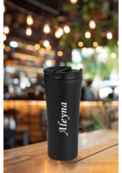 kişiye ısim baskılı 500 ml çift katmanlı 304 çelik kaydırmaz taban araç termos mug coffee fiyatları