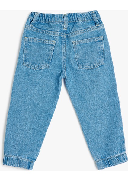 Jogger Kargo Pantolon Cepli Şerit Detaylı Pamuklu