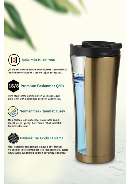 kişiye ısim baskılı 500 ml çift katmanlı 304 çelik kaydırmaz taban araç termos mug coffee fırsatları