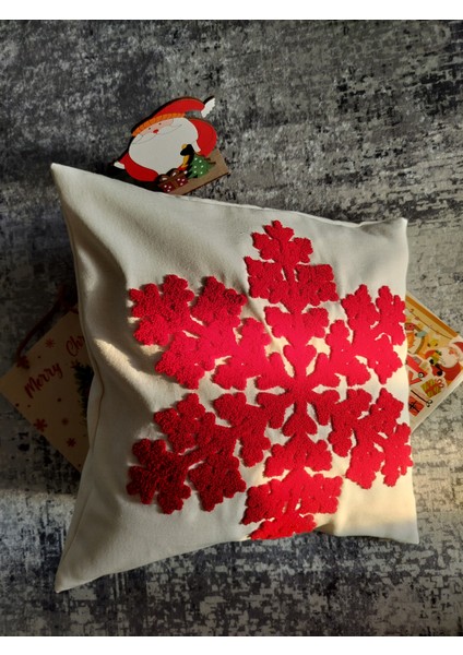 Yılbaşına Özel Tasarlanmış Punch Işlemeli Kırlentler, Rengarenk, Merry Christmas, Zarif ve Şık Yılbaşı Dekoru (43 x 43 cm ), Konforlu ve Dayanıklı Kumaş, Ev ve Ofis Için Ideal Hediye indirimleri