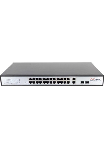 POE-2421SFP-300W 24 PORT 10/100+2X GIGABIT UPLINK +1XSFP 250 METRE POE RACKMOUNT SWITCH (REALTEK CHIPSET)