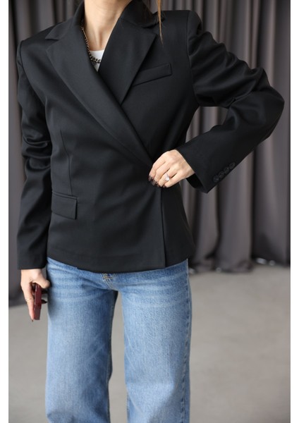 Kruvaze Yaka Blazer Ceket modelleri