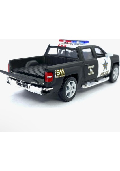 2014 Chevrolet Silverado Polis Çek Bırak 5inch. Lisanslı Model Araba, Oyuncak Araba 1:46 indirimleri
