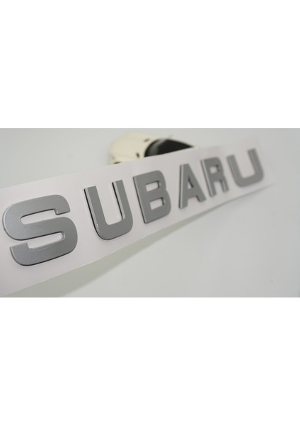 Subaru Impreza Forester Bagaj Gri Abs 3m 3D Yazı Logo