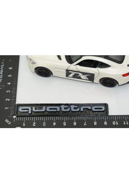 Quattro Gri Siyah Abs Bagaj Logo Amblem Audi Ile Uyumlu modelleri