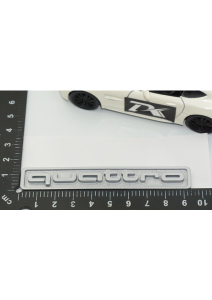 Quattro Gri Abs 3m 3D Bagaj Logo Amblem Audi Ile Uyumlu fırsatları