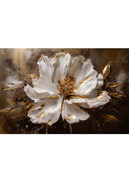 Dekoratif Çiçek Kanvas Tablo