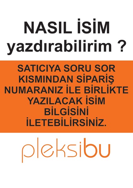 Yılbaşı Pleksi Kişiye Özel Ağaç Süsü