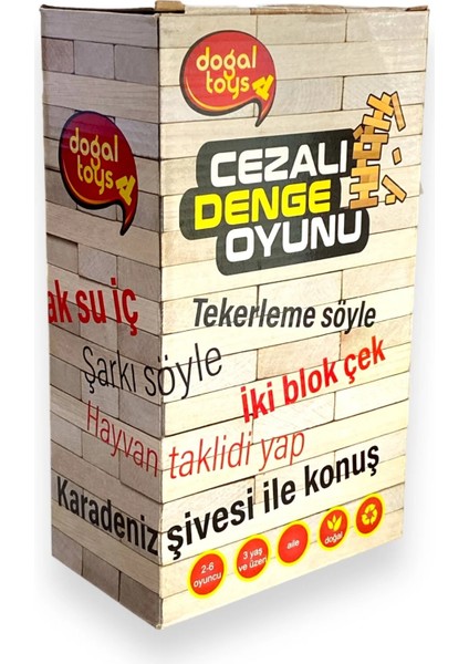 Doğal Toys Cezalı Denge Oyunu 54 Parça