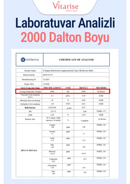 %100 Saf Hidrolize Kolajen (Tip 1-2-3) Toz Gıda Takviyesi