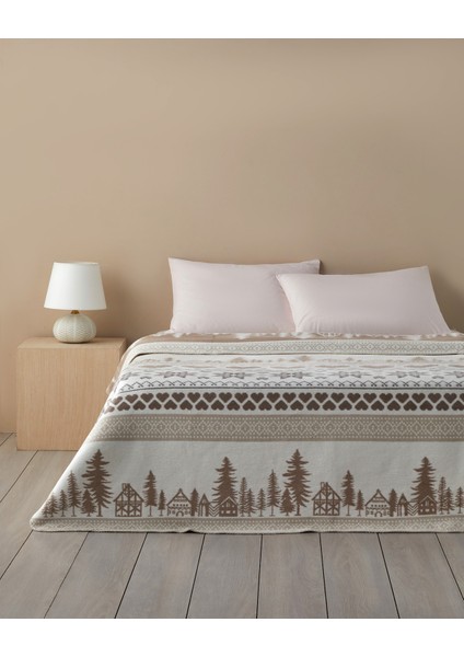 Winterfell Pamuklu Tek Kişilik Battaniye 150 x 200 cm Bej fiyatları