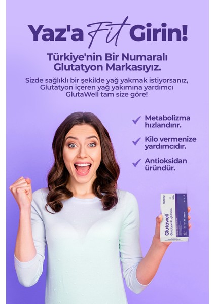 Glutawell Glutatyon Ve L-Glutamin Içeren 30 Tablet