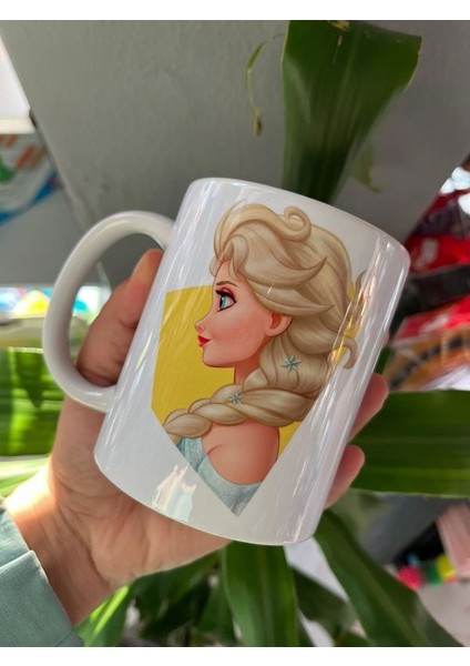 Elsa ve Anna Çift Baskı Baskılı Kupa Bardak - Kişiselleştirilebilir