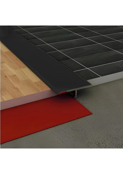 Kapı Eşik Profili Parke Kapı Altı Çıtası T Model Alüminyum Siyah 90 cm fiyatları