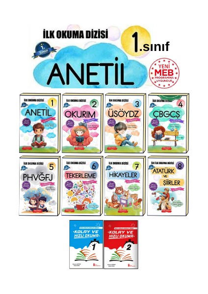 Anetil Ilk Okuma Seti 8 Kitap Takım