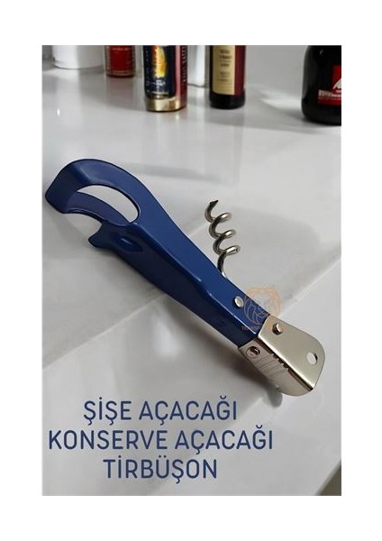 Multi Şişe Açacağı Tirbüşon Konserve Açacağı Clovis