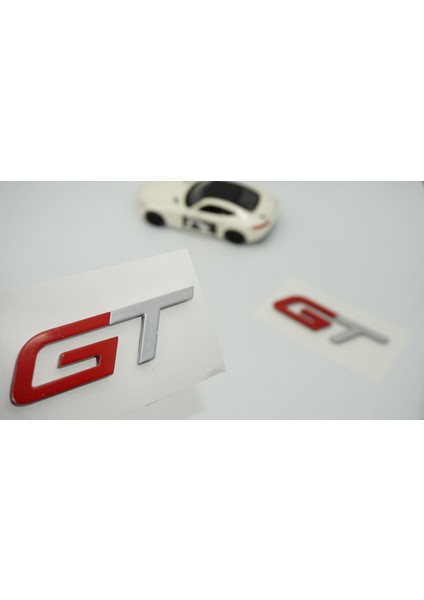 Challenger Gt Çamurluk Kırmızı Gri Yazı Seti Dodge Ile Uyumlu