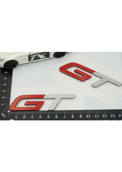 Challenger Gt Çamurluk Kırmızı Gri Yazı Seti Dodge Ile Uyumlu