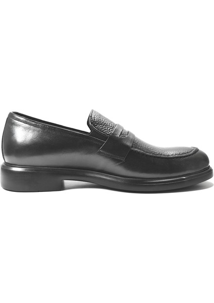 27903 Hakiki Deri Siyah & Kahverengi Anatomik Loafer Klasik Erkek Ayakkabı fırsatları