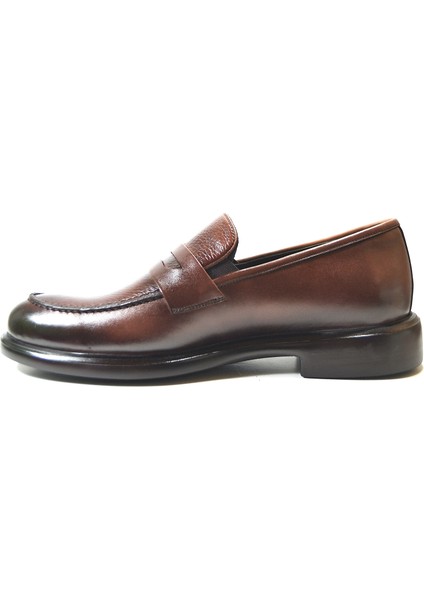 27903 Hakiki Deri Siyah & Kahverengi Anatomik Loafer Klasik Erkek Ayakkabı modelleri