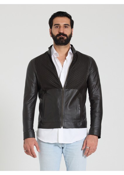 Erkek Çift Taraflı Deri Süet Ceket