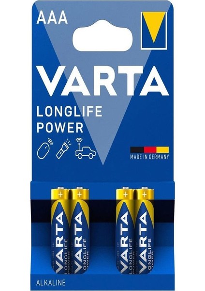 4903 Longlife Power Alkalin Aaa Ince Kalem Pil 4'lü-2 Paket-Erpilsan Elektronik