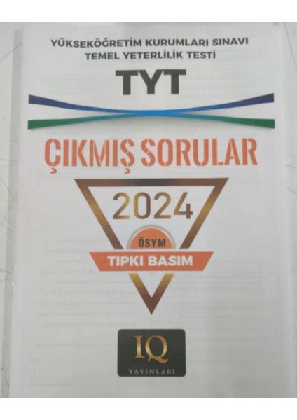 Tyt Osym Çıkmış Sorular 2024