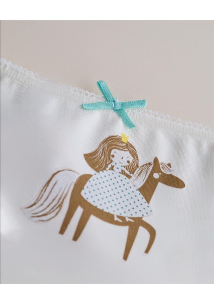 Kız Çocuk 3'lü Paket Puantiye Slip fiyatları