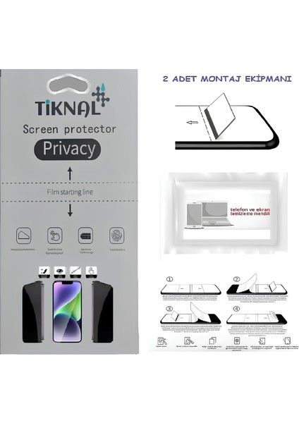 Samsung Galaxy S8 Plus - Tiknal - Nano Ekran Koruyucu Ultra Ince Esnek Mat Hayalet