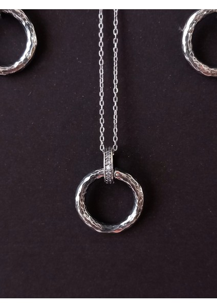 Gümüş Vintage Tasarım Asma Halka Kolye Küpe Kadın Set Yeni Yıl Yılbaşı Hediye fiyatları