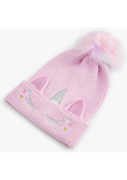 Unicorn Bere Peluş Ponpon Detaylı