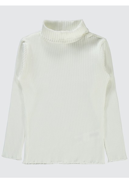 Kız Çocuk Sweatshirt 6-9 Yaş Ekru