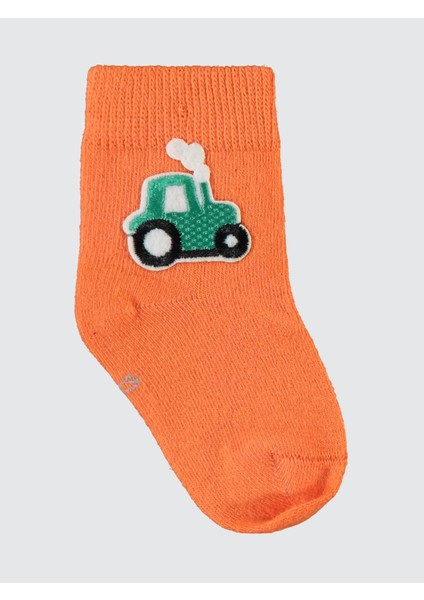 Erkek Bebek 2'li Çorap 6-18 Ay Sarı-Turuncu modelleri