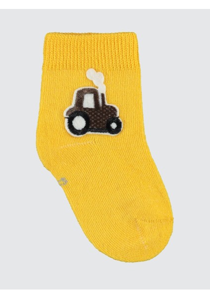 Erkek Bebek 2'li Çorap 6-18 Ay Sarı-Turuncu fırsatları