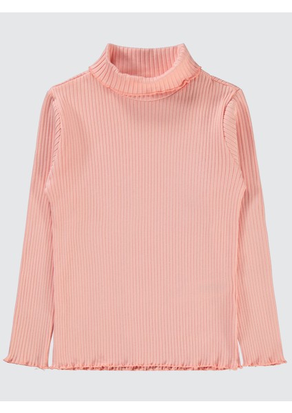 Kız Çocuk Sweatshirt 6-9 Yaş Pudra