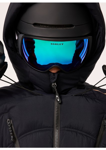 Siyah Erkek Kapüşonlu Bol Kesim Kamuflaj Kayak Montu FOA404729 Tc Rykkınn Jacket fırsatları