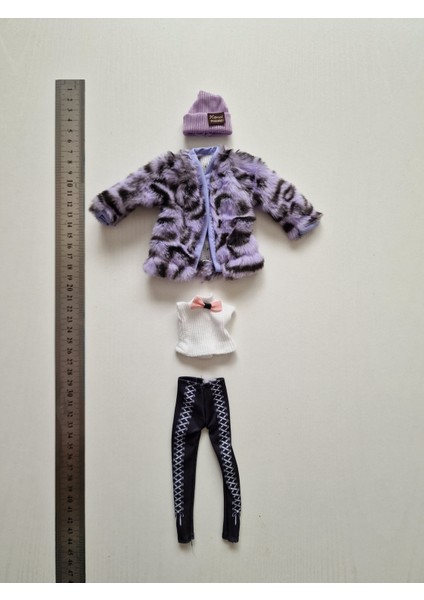 Oyuncak Bebek 4'lü Pantalon Takımı (Boyutları Barbi Oyuncak Bebekler Için Uygundur)