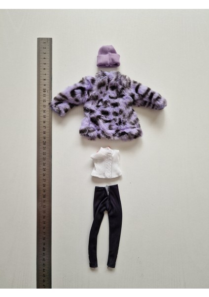 Oyuncak Bebek 4'lü Pantalon Takımı (Boyutları Barbi Oyuncak Bebekler Için Uygundur)