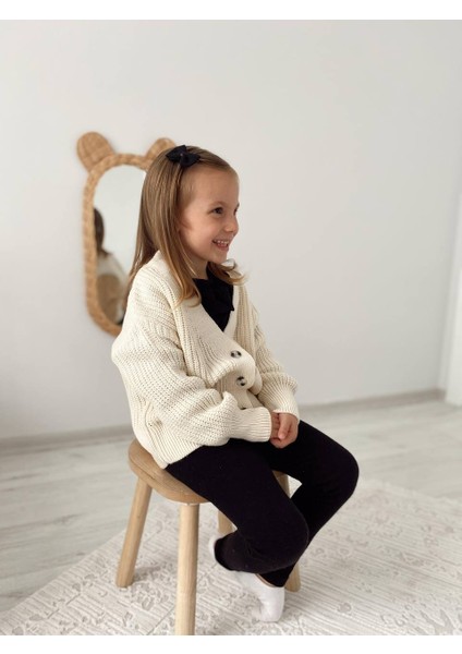 Kids Düğmeli Triko Hırka