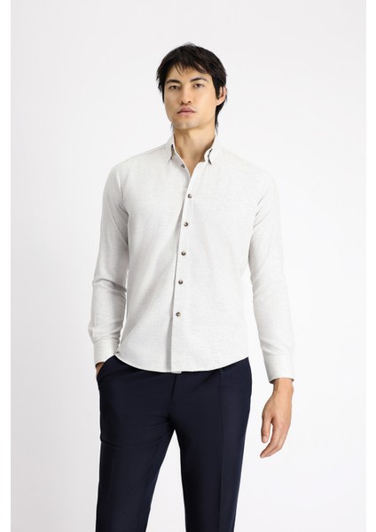 Uzun Kol Slim Fit Dar Kesim Oduncu Spor Pamuklu Gömlek fırsatları