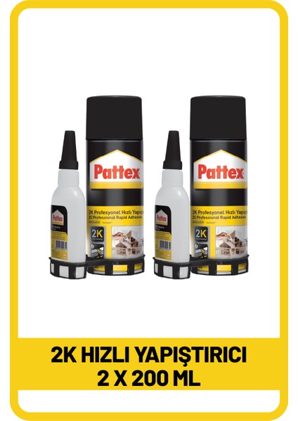 2 K Hızlı Yap. 200ML x 2 Adet
