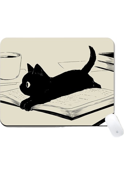 Sevimli Siyah Kedi Küçük Mouse Pad (Yurt Dışından)