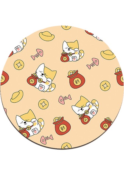 Karikatür Anime Yuvarlak Mouse Pad (Yurt Dışından)