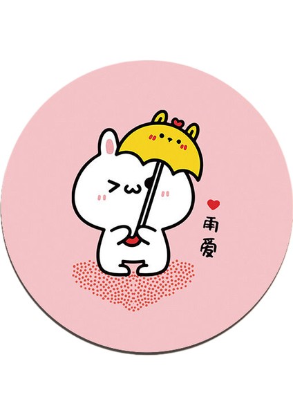 Karikatür Anime Yuvarlak Mouse Pad (Yurt Dışından)