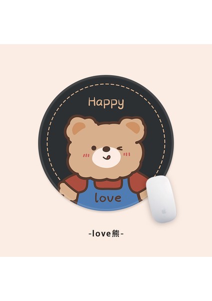 Küçük Yuvarlak Ofis Bilgisayarı Dizüstü Mouse Pad (Yurt Dışından)